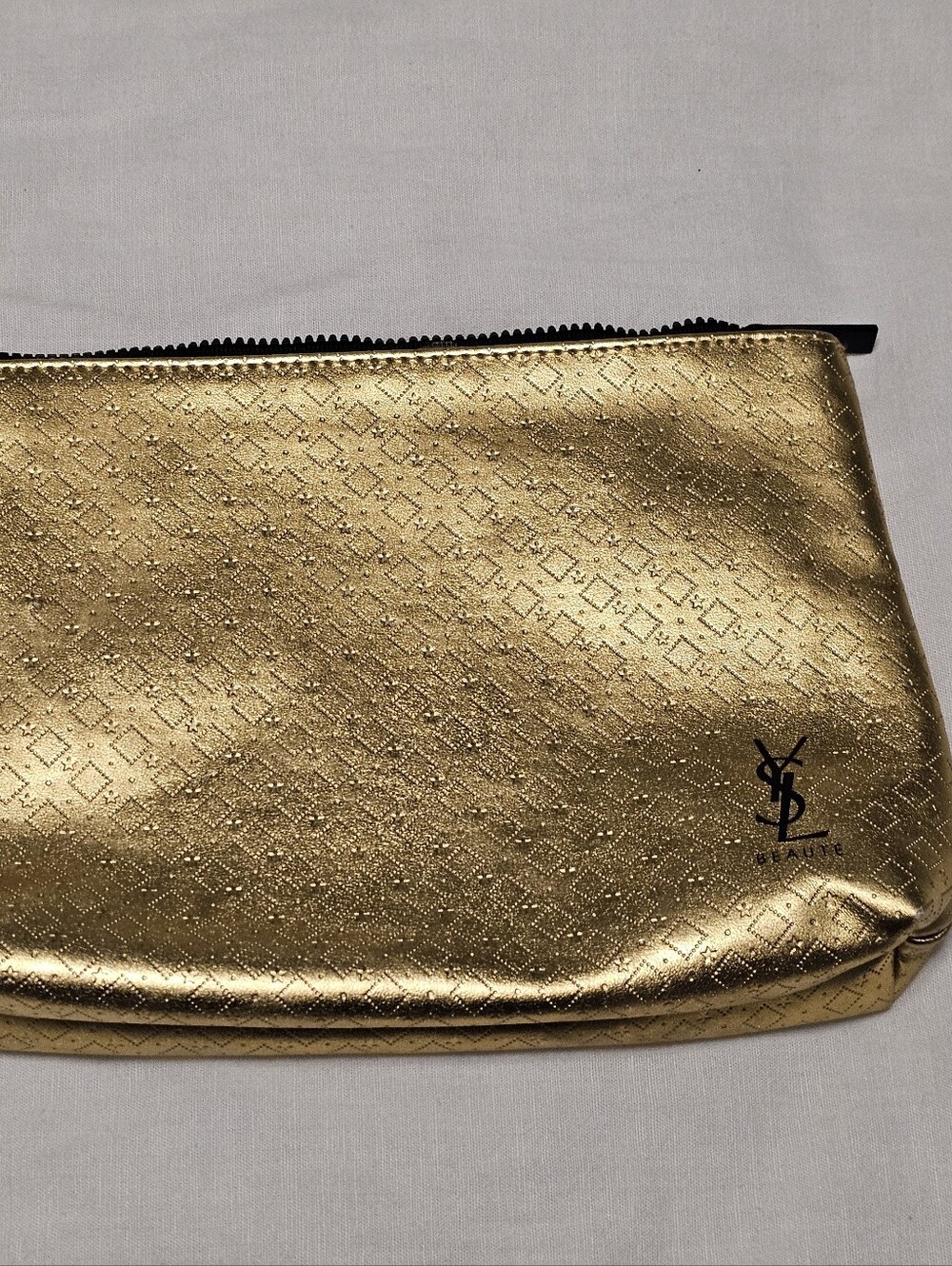 Yves Saint Laurent Gold Cosmetic Pouch